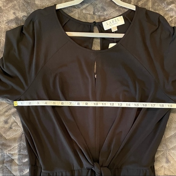 NWT Label by 5 Twelve  Wide Leg V Neck Jersey Jumpsuit Romper Black POC… - Picture 10 of 11